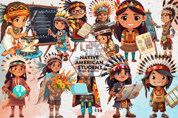 Download Native American Student Clipart PNG - Native american Collection