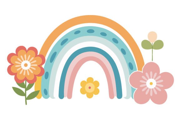 Download Boho Rainbow Design Art Vector - Rainbow Collection