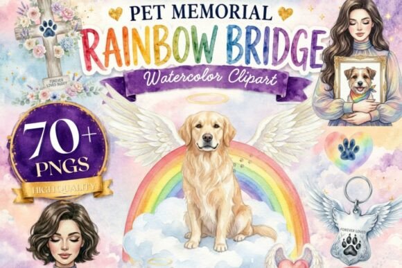 Download Pet Memorial Rainbow Bridge Clipart | 70 - Premium Resources